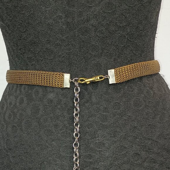 Ferrara Copper Wire Knit Tri-Colored Belt
